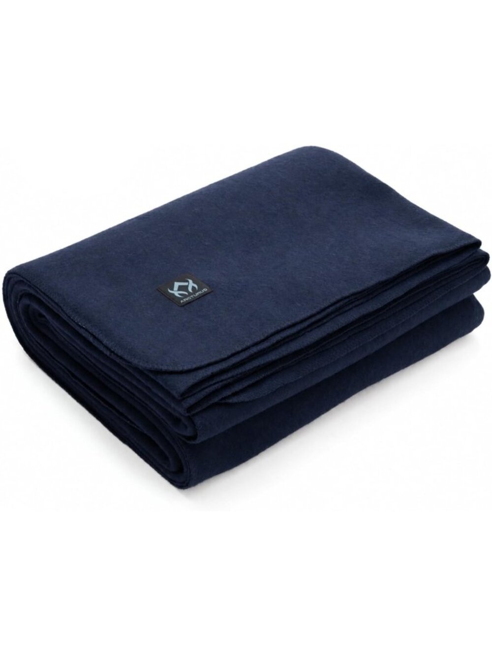 King Size Navy Blue Wool Blanket 90"x108" | Thick, Washable, Cozy Home Essential